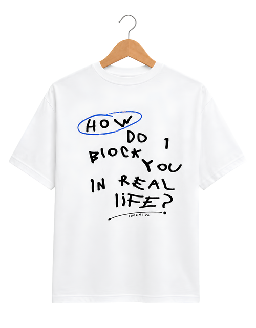 Block You Regular Fit Tee