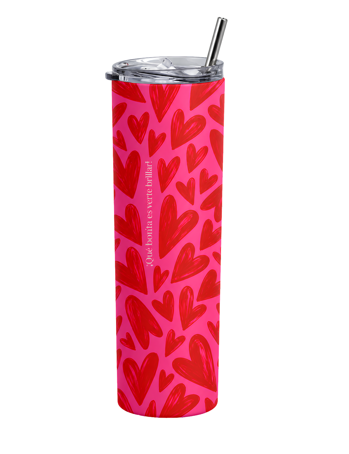 Magenta Heart Tumbler