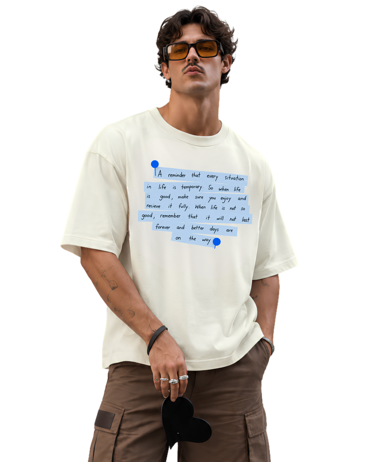 Live The Life Oversized Tee