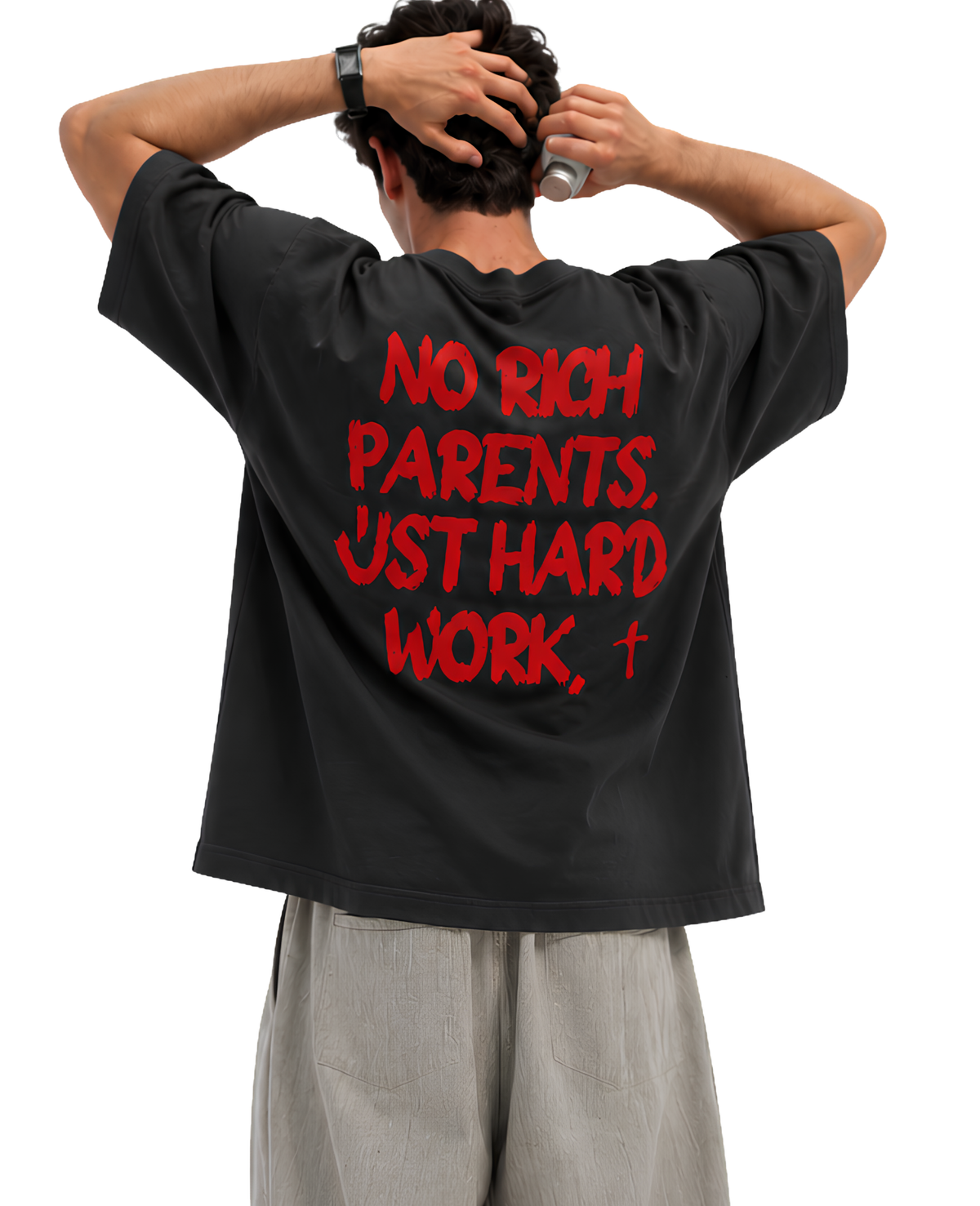 No Handouts Oversized Tee