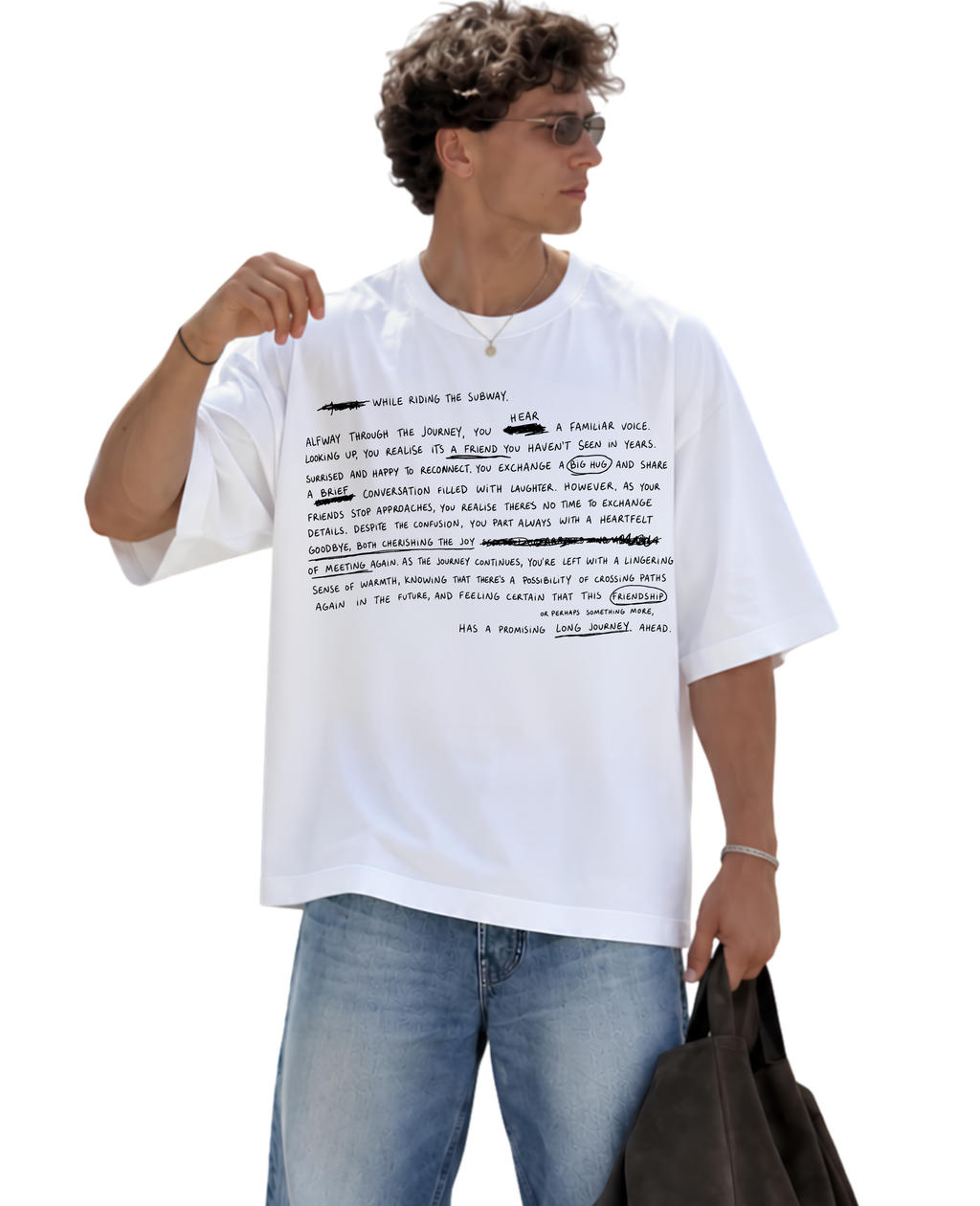 Crossed Paths Oversized Tee
