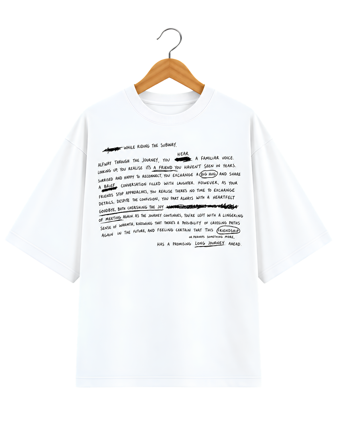 Crossed Paths Oversized Tee