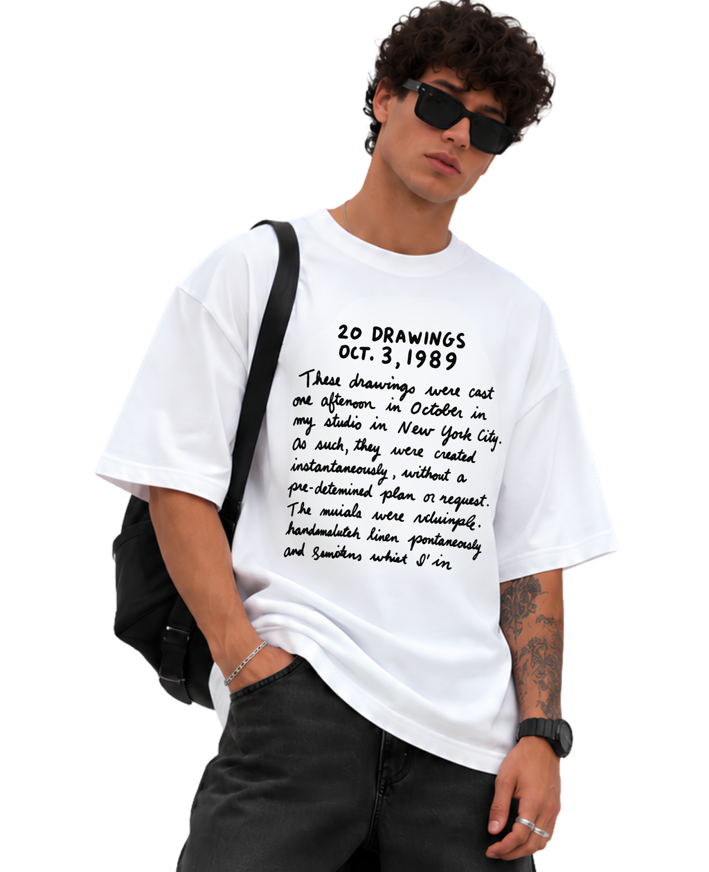 20 Drawings Oversized Tee