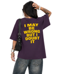 Might Wrong Oversized Tee