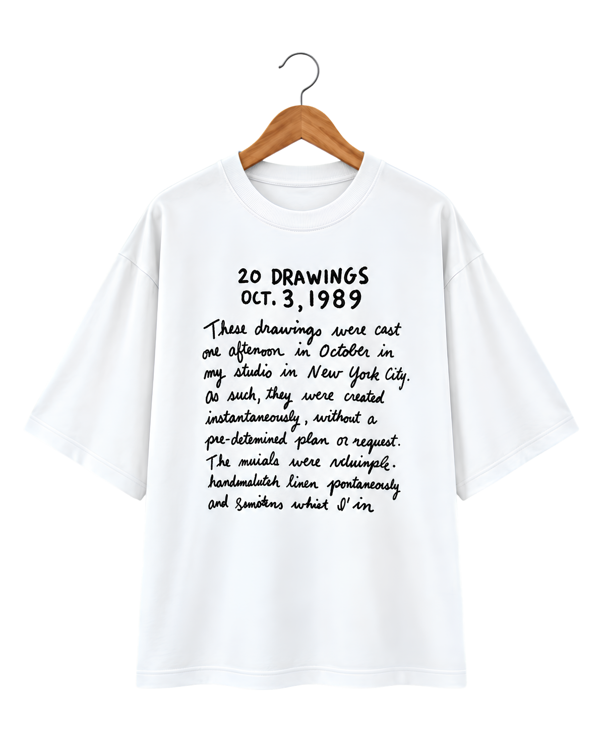 20 Drawings Oversized Tee