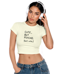 Cute PSYCHO Crop Top