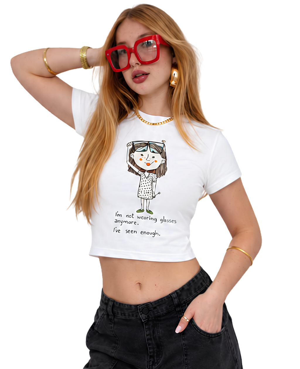 Glass Drop Crop Top