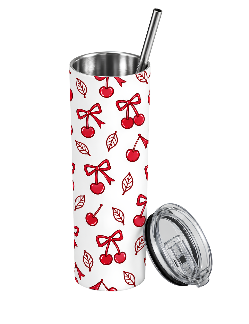 Cherry with Leaf Tumbler